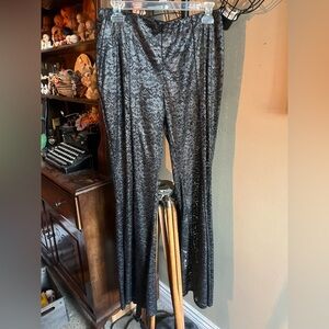 Metallic Lace Flares